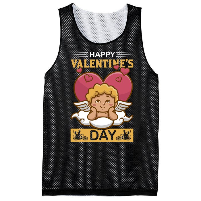 Happy Valentine's Day Mesh Reversible Basketball Jersey Tank