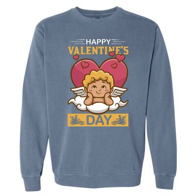 Happy Valentine's Day Garment-Dyed Sweatshirt