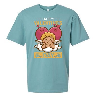 Happy Valentine's Day Sueded Cloud Jersey T-Shirt