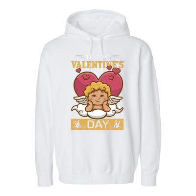 Happy Valentine's Day Garment-Dyed Fleece Hoodie