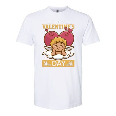 Happy Valentine's Day Softstyle CVC T-Shirt