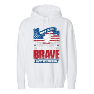 Happy Veterans Day T Garment-Dyed Fleece Hoodie