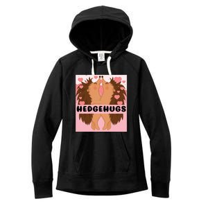 Hedgehugs Valentines Day Cute Hedgehog Vgiftday Pajama Couple Cute Gift Women's Fleece Hoodie