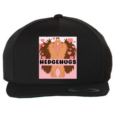 Hedgehugs Valentines Day Cute Hedgehog Vgiftday Pajama Couple Cute Gift Wool Snapback Cap