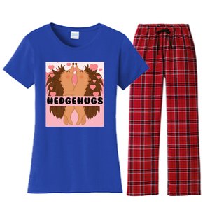 Hedgehugs Valentines Day Cute Hedgehog Vgiftday Pajama Couple Cute Gift Women's Flannel Pajama Set