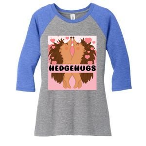 Hedgehugs Valentines Day Cute Hedgehog Vgiftday Pajama Couple Cute Gift Women's Tri-Blend 3/4-Sleeve Raglan Shirt