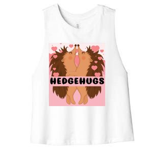 Hedgehugs Valentines Day Cute Hedgehog Vgiftday Pajama Couple Cute Gift Women's Racerback Cropped Tank