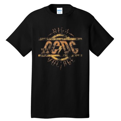 High Voltage Distressed Rock Music Band Tall T-Shirt