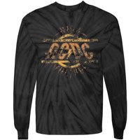 High Voltage Distressed Rock Music Band Tie-Dye Long Sleeve Shirt