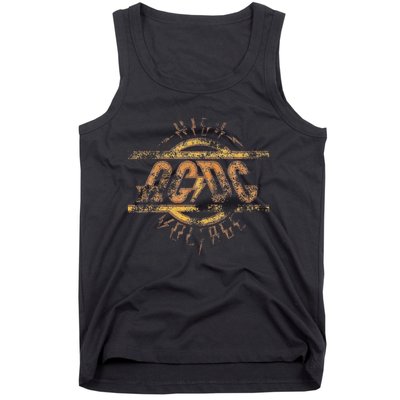 High Voltage Distressed Rock Music Band Tank Top