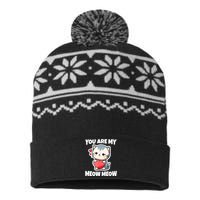 Happy Valentine's Day USA-Made Snowflake Beanie