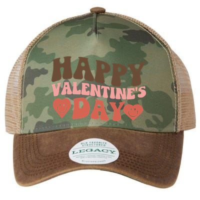 Happy ValentineS Day Celebration Graphic Legacy Tie Dye Trucker Hat