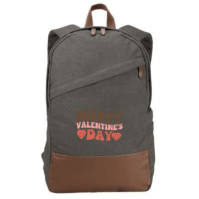 Happy ValentineS Day Celebration Graphic Cotton Canvas Backpack