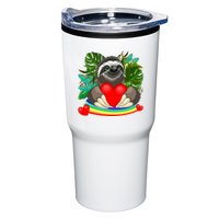 Happy Valentines Day Cute Sloth With Rainbow And Heart Tumbler