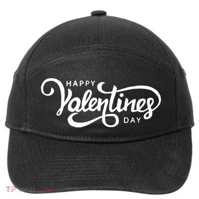 Happy Valentines Day Cute Holiday Gift 7-Panel Snapback Hat