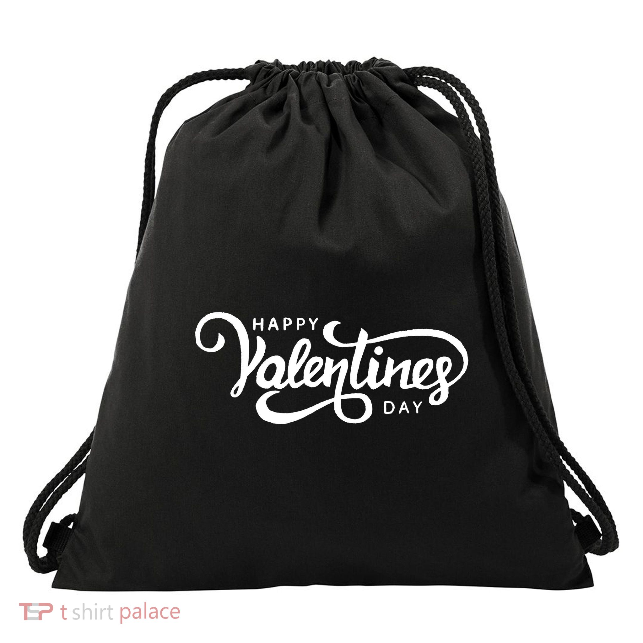 Happy Valentines Day Cute Holiday Gift Drawstring Bag