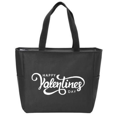 Happy Valentines Day Cute Holiday Gift Zip Tote Bag