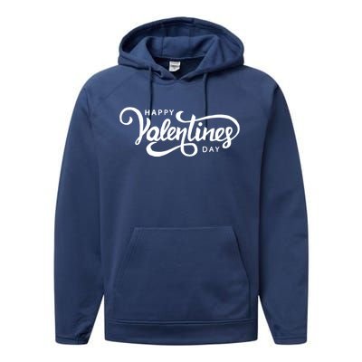 Happy Valentines Day Cute Holiday Gift Performance Fleece Hoodie