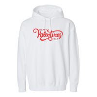 Happy Valentines Day Cute Holiday Gift Garment-Dyed Fleece Hoodie