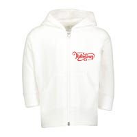 Happy Valentines Day Cute Holiday Gift Toddler Zip Fleece Hoodie