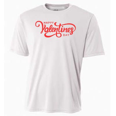 Happy Valentines Day Cute Holiday Gift Cooling Performance Crew T-Shirt