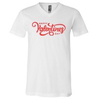 Happy Valentines Day Cute Holiday Gift V-Neck T-Shirt