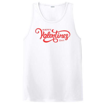 Happy Valentines Day Cute Holiday Gift PosiCharge Competitor Tank