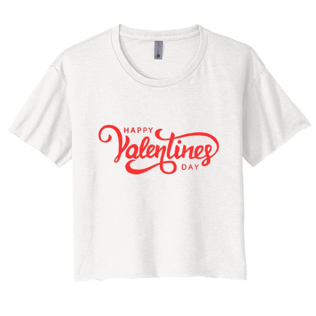 Happy Valentines Day Cute Holiday Gift Crop Top