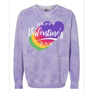 Happy Valentines Day Heart Cute Gift Colorblast Crewneck Sweatshirt