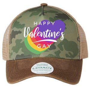 Happy Valentines Day Heart Cute Gift Legacy Tie Dye Trucker Hat