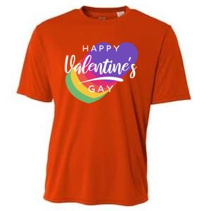 Happy Valentines Day Heart Cute Gift Cooling Performance Crew T-Shirt