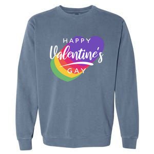 Happy Valentines Day Heart Cute Gift Garment-Dyed Sweatshirt