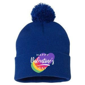 Happy Valentines Day Heart Cute Gift Pom Pom 12in Knit Beanie