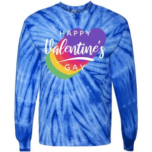 Happy Valentines Day Heart Cute Gift Tie-Dye Long Sleeve Shirt