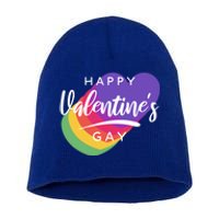 Happy Valentines Day Heart Cute Gift Short Acrylic Beanie