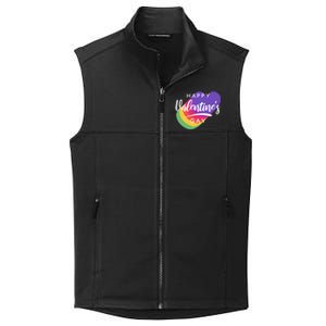 Happy Valentines Day Heart Cute Gift Collective Smooth Fleece Vest