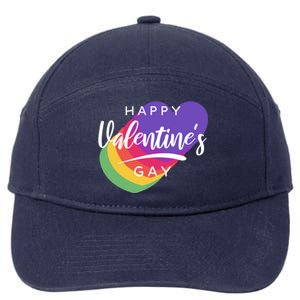 Happy Valentines Day Heart Cute Gift 7-Panel Snapback Hat