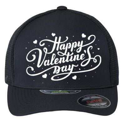 Happy Valentines Day Romantic Gift Flexfit Unipanel Trucker Cap