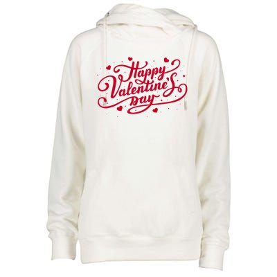 Happy Valentines Day Romantic Gift Womens Funnel Neck Pullover Hood