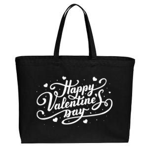 Happy Valentines Day Romantic Gift Cotton Canvas Jumbo Tote