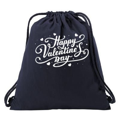 Happy Valentines Day Romantic Gift Drawstring Bag