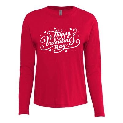 Happy Valentines Day Romantic Gift Womens Cotton Relaxed Long Sleeve T-Shirt