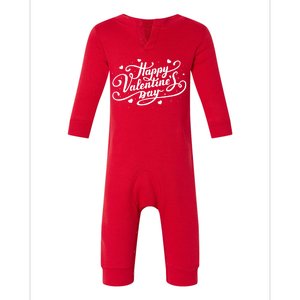 Happy Valentines Day Romantic Gift Infant Fleece One Piece