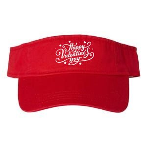 Happy Valentines Day Romantic Gift Valucap Bio-Washed Visor