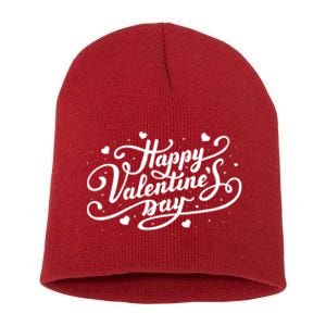 Happy Valentines Day Romantic Gift Short Acrylic Beanie