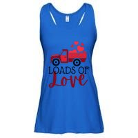 Happy Valentines Day Farm Truck Loads Of Love Gift Ladies Essential Flowy Tank