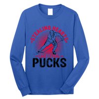 Happy Valentines Day Roses Date Night Flowers Ice Hockey Great Gift Long Sleeve Shirt