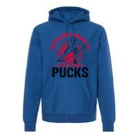 Happy Valentines Day Roses Date Night Flowers Ice Hockey Great Gift Premium Hoodie