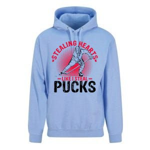 Happy Valentines Day Roses Date Night Flowers Ice Hockey Great Gift Unisex Surf Hoodie