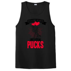 Happy Valentines Day Roses Date Night Flowers Love Hockey Meaningful Gift PosiCharge Competitor Tank